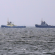 The tugboat Yany Kapu towed back to Ukraine. In addition to the missing toilets the ships propulsion was also apparently ruined.